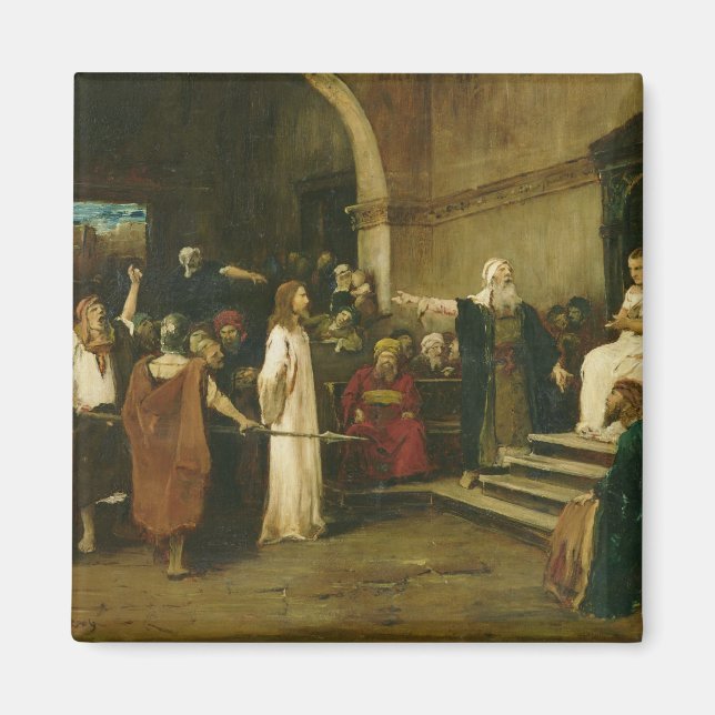 Imán Cristo antes del Pilato, 1880 (Frente)