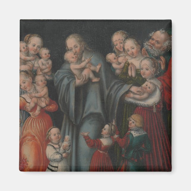 Imán Cristo bendiciendo a los niños (Frente)