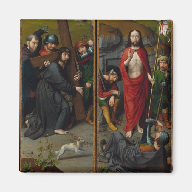 Imán Cristo cargando la cruz (Frente)