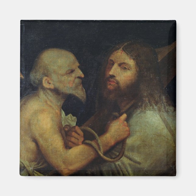 Imán Cristo cargando la cruz (Frente)