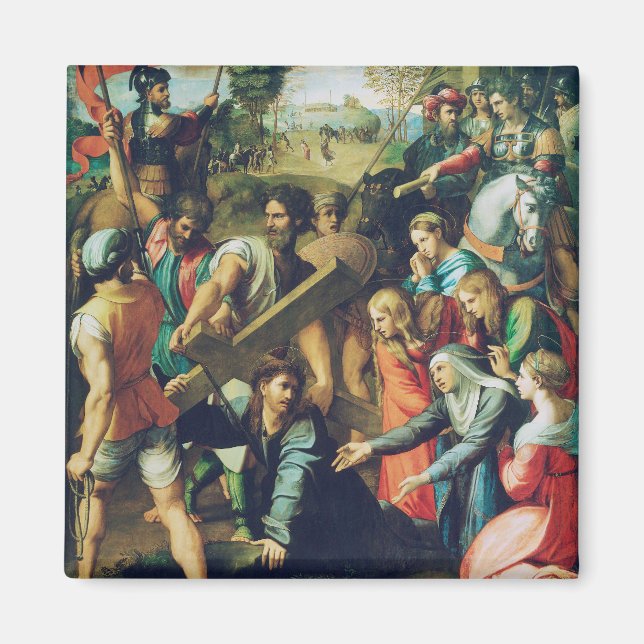 Imán Cristo cayendo en el camino al calvario (Frente)