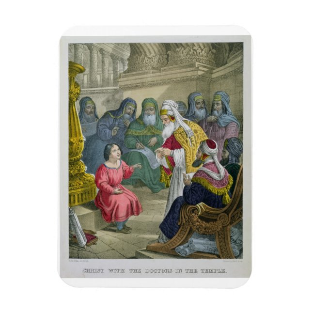 Imán Cristo con los Médicas en el Templo, de un bíblico (Vertical)