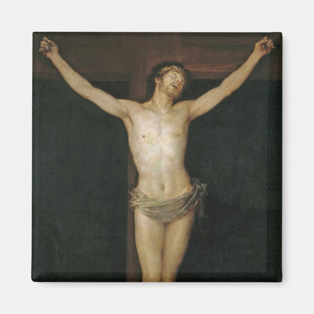 Imán Cristo crucificado (Jesús en la cruz) (de Goya) (Frente)