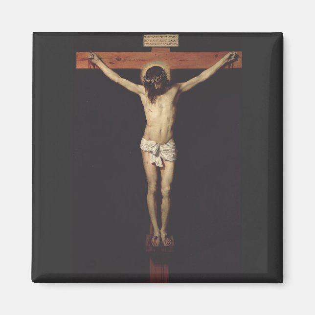 Imán Cristo crucificado por Diego Velázquez (Frente)