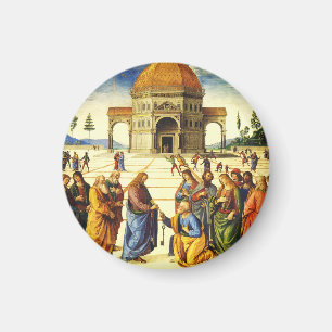 Imán Cristo dando las llaves a San Pedro