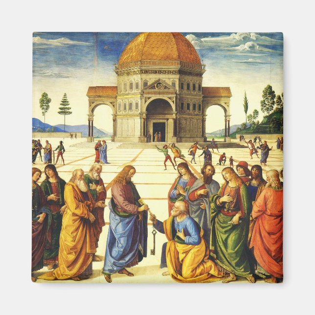 Imán Cristo dando las llaves a San Pedro (Frente)