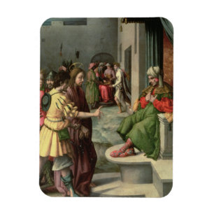 Imán Cristo delante de Caiaphas, c.1535 (aceite en el