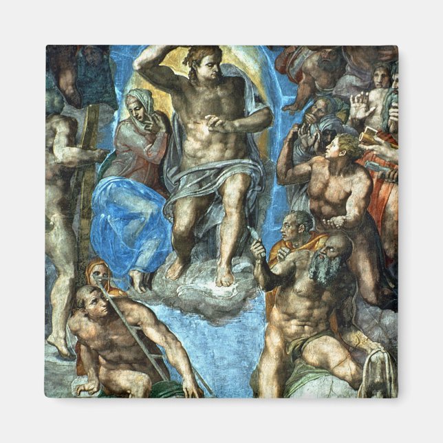 Imán Cristo, detalle de 'El último juicio' (Frente)