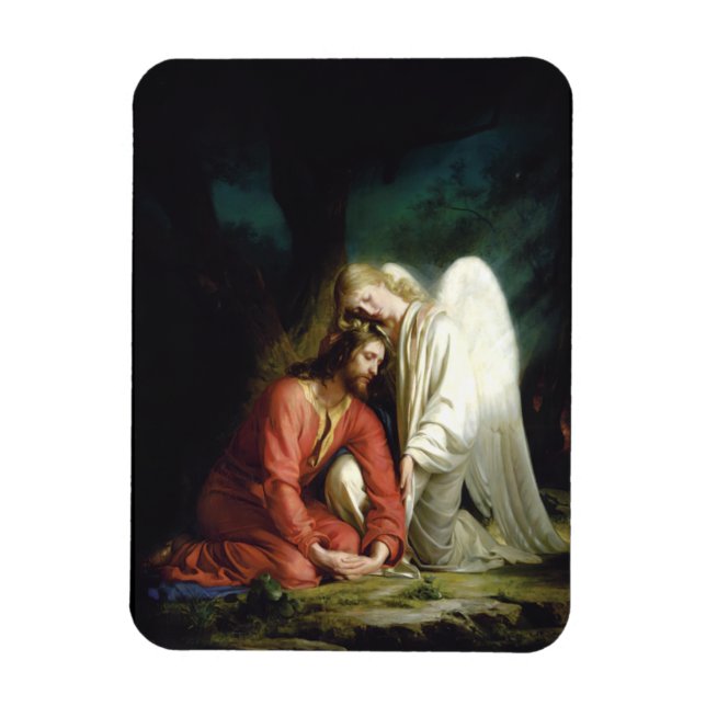 Imán Cristo en Gethsemane por Carl Bloch, Religioso (Vertical)