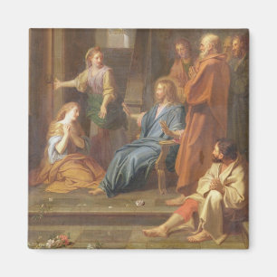 Imán Cristo en la casa de Martha y de Maria
