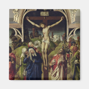 Imán Cristo en la cruz, las mujeres santas