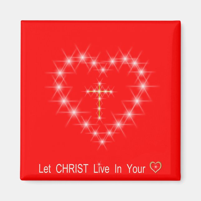 Imán Cristo en tu corazón (Frente)