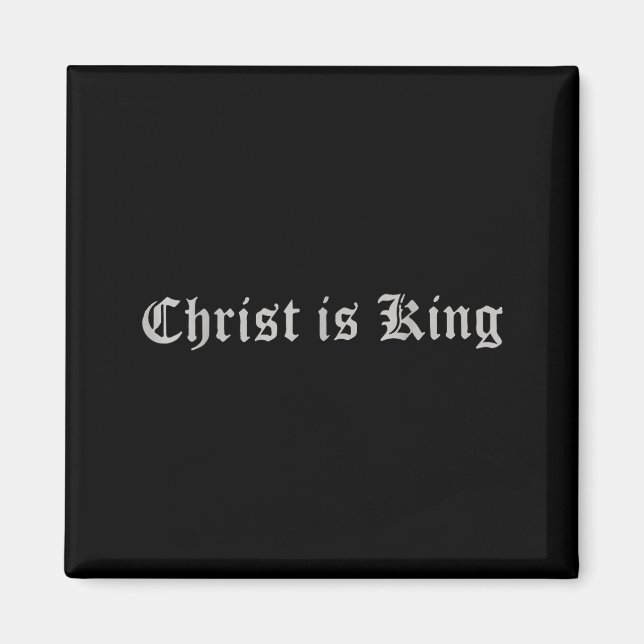Imán Cristo es Rey Jesús Católico Cristiano (Frente)