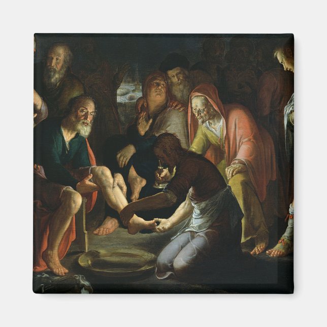 Imán Cristo lavando los pies de los discípulos, 1623 (Frente)