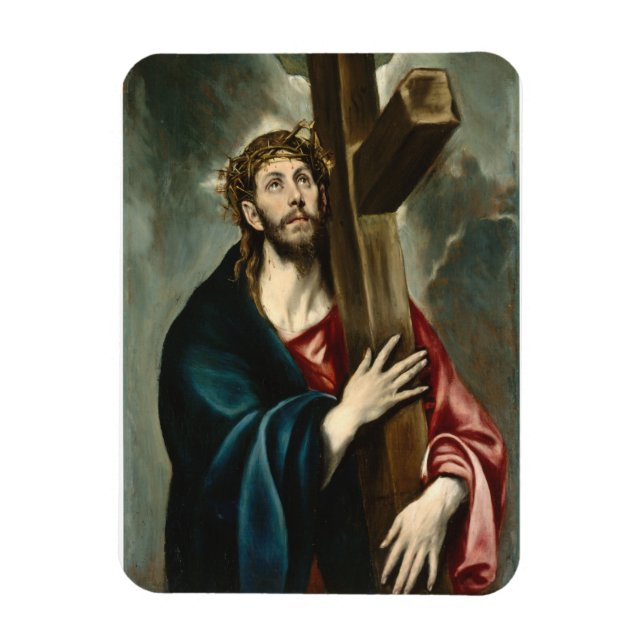 Imán Cristo llevando la cruz, El Greco (Vertical)