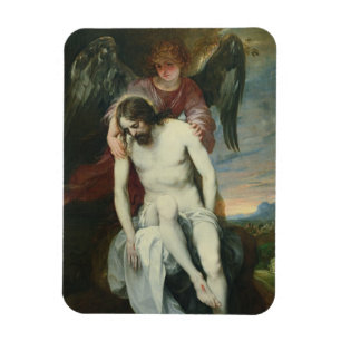 Imán Cristo muerto apoyado por un ángel, c.1646-52