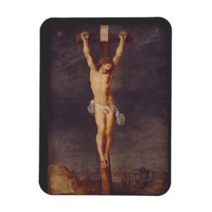 Imán Cristo muerto en la cruz por Peter Paul Rubens Art