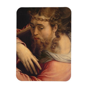 Imán Cristo portando la cruz, 1540-45 (aceite en el pan