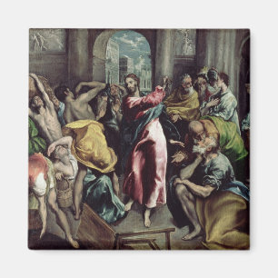 Imán Cristo que conduce a los comerciantes del templo