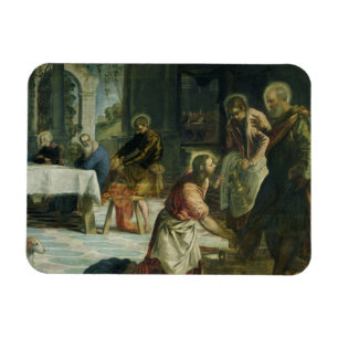 Imán Cristo que lava los pies de los discípulos, c.154