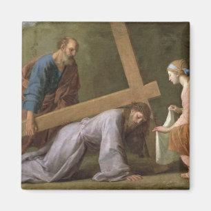 Imán Cristo que lleva la cruz, c.1651