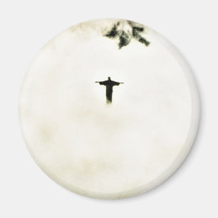 Imán Cristo Redentor en las nubes