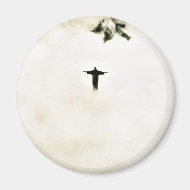 Imán Cristo Redentor en las nubes (Frente)