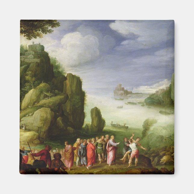 Imán Cristo sanando a los poseídos de Gerasa, 1608 (Frente)