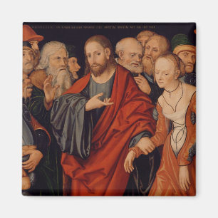 Imán Cristo y el adulterio admitido mujer