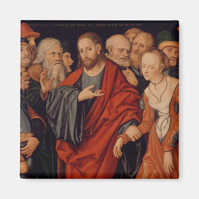 Imán Cristo y la mujer en el adulterio (Frente)