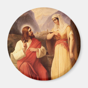 Imán Cristo y la samaritana por Christian Schleisner