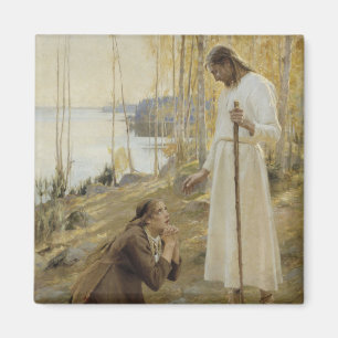 Imán Cristo y María Magdalena en el campo finlandés