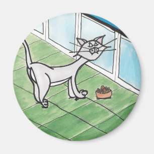 Imán criticón del gatito