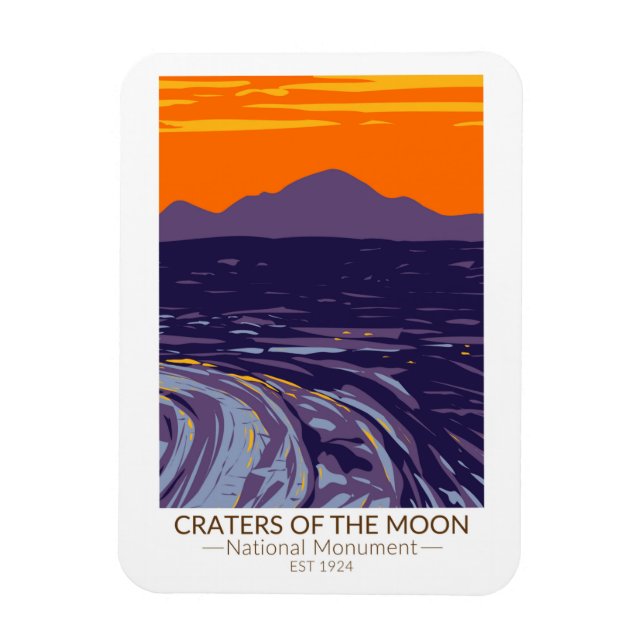 Imán Críticos del Monumento Nacional a la Luna Idaho (Vertical)