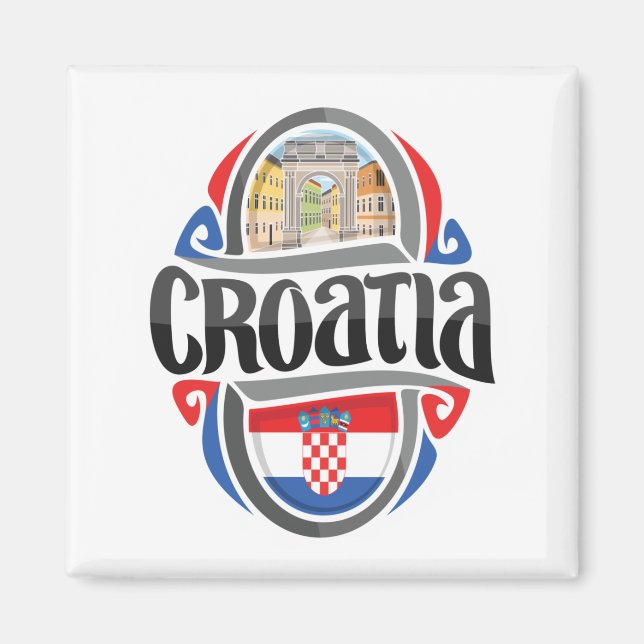 Imán Croacia (Frente)