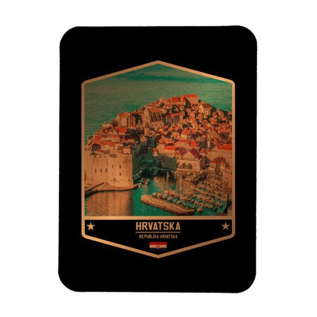 Imán Croacia (Vertical)