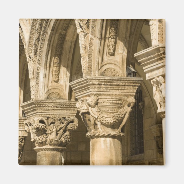 Imán Croacia, Dalmacia, Dubrovnik. Arcos de piedra y (Frente)