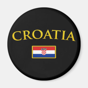 Imán Croacia de oro