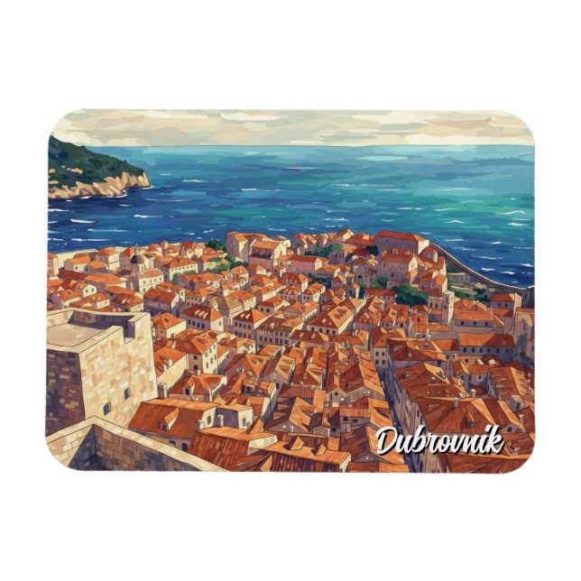 Imán Croacia Dubrovnik Viajes (Horizontal)