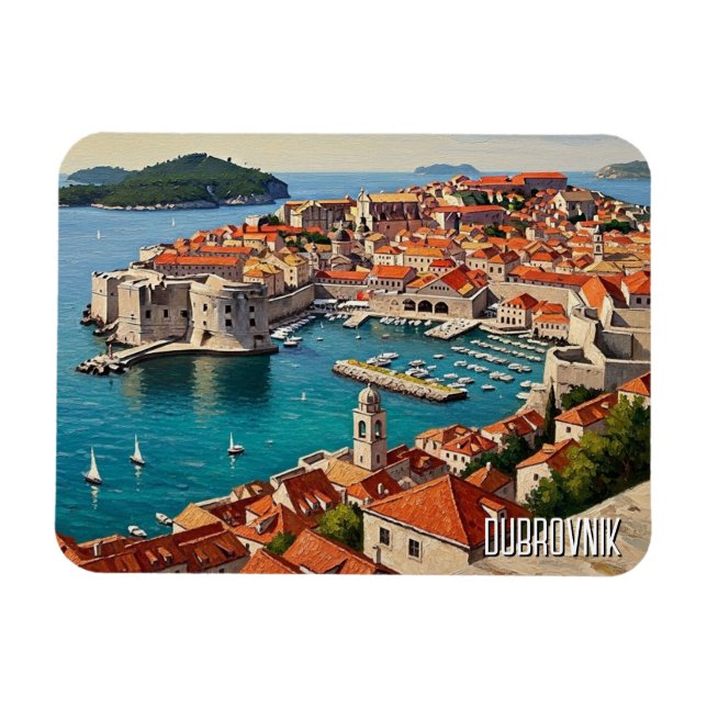 Imán Croacia Dubrovnik Viajes (Horizontal)