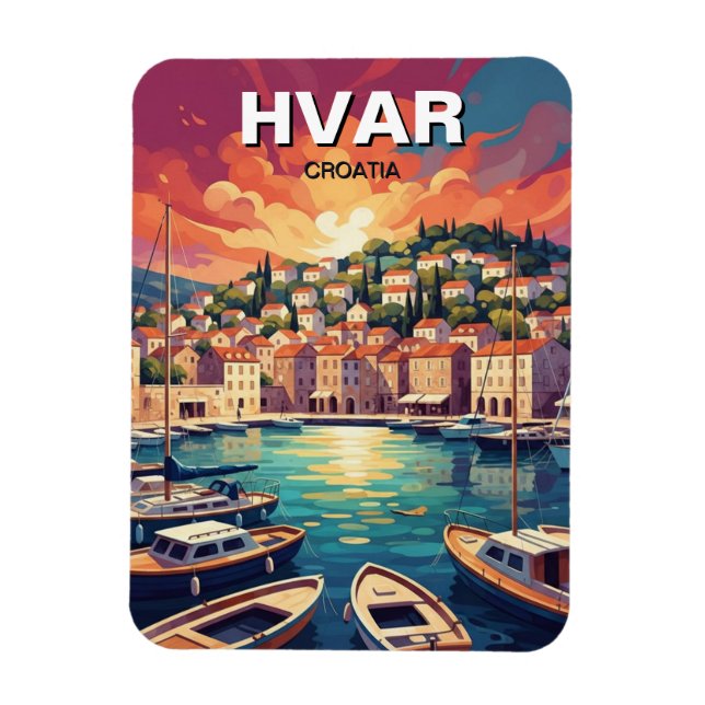 Imán Croacia Hvar (Vertical)