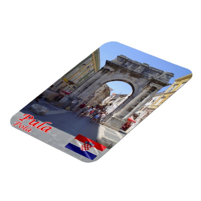 Imán Croacia - Paola - Pola - Pula - (Lado Izquierdo)