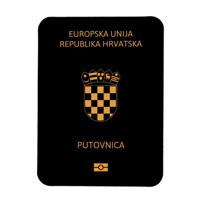 Imán Croatia passport (Vertical)