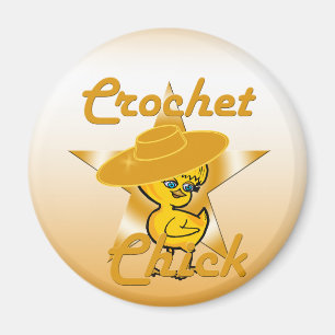 Imán Crochet Chick #10