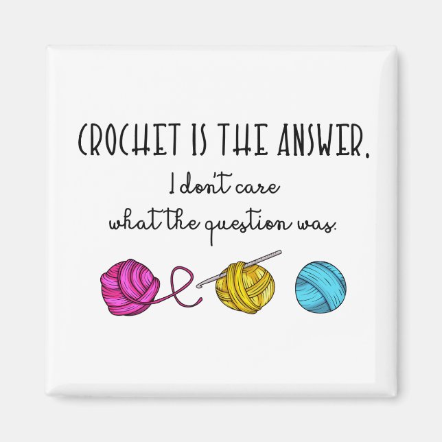 Imán Crochet es la respuesta, Crochet Lover (Frente)