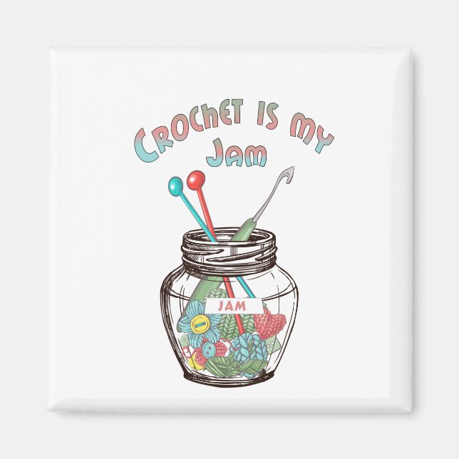 Imán Crochet es mi Jam (Frente)