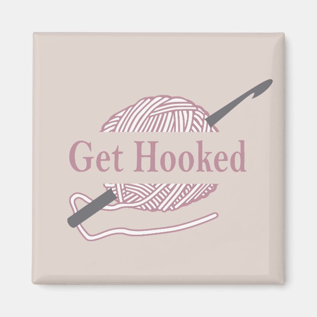 Imán crochet gracioso de citas crochet diciendo (Frente)