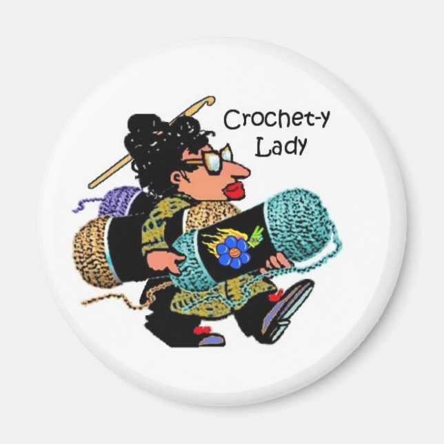 Imán Crochet-y Lady Magnet (Frente)