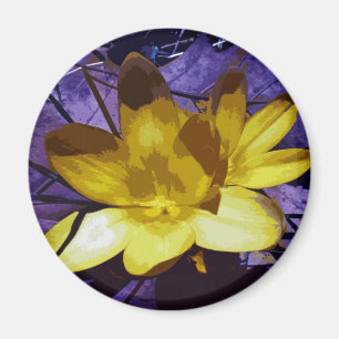 Imán Crocus amarillo digital