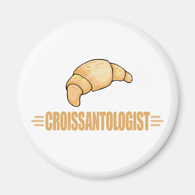 Imán Croissant divertido (Frente)
